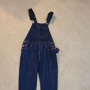 Denim Overalls with Adjustable Straps
